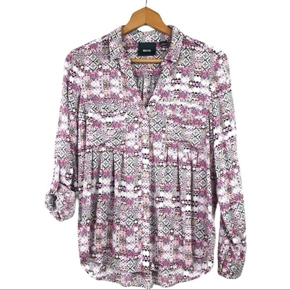 Anthro. Maeve - Islet Button Down Blouse - Small - Picture 2 of 11